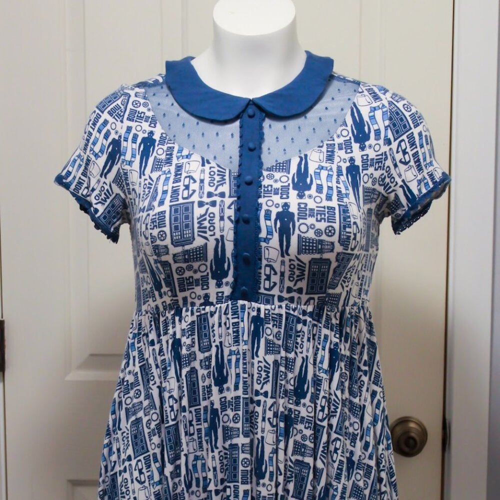 Torrid Doctor Who dress with Peter Pan collar